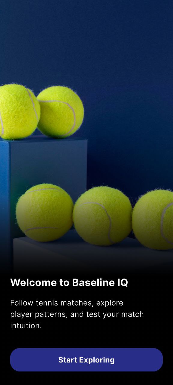 FDJ Tennis Scores Welcome Screen